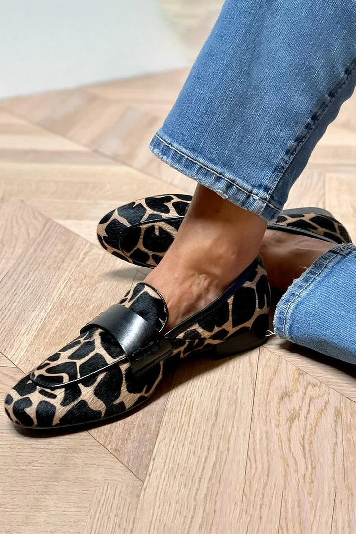 Daphne - Animal Print Loafer With Elegant Detail