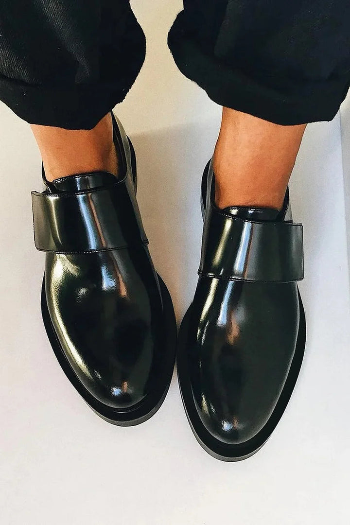 Celeste - Polished Strap Loafers