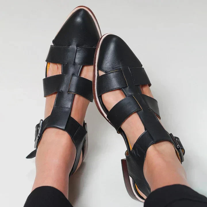 Alicia - Woven Flat Sandals