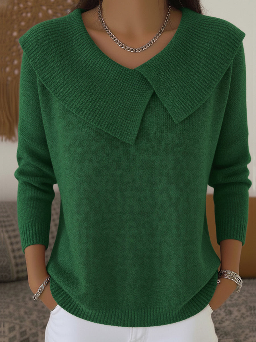 Lucia™ | Warm Sweater with Soft Collar