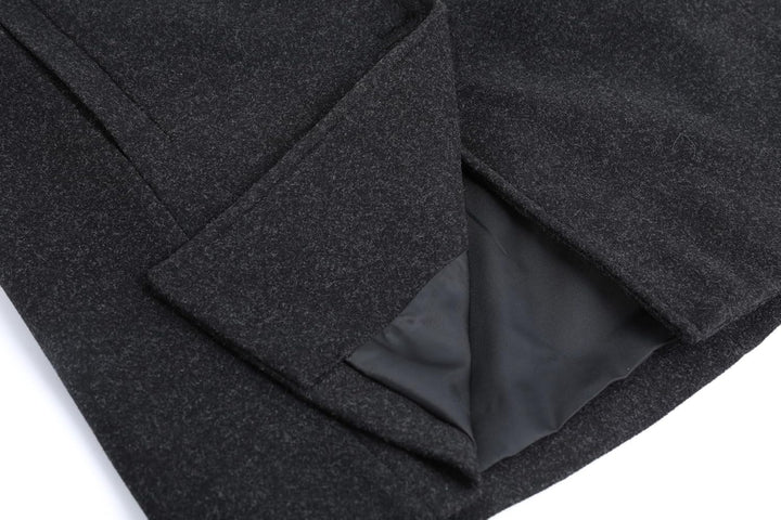 CHARTOU Women Elegant Double Breast Wool Blend Pea Coat Winter Long Coats Jacket Overcoat