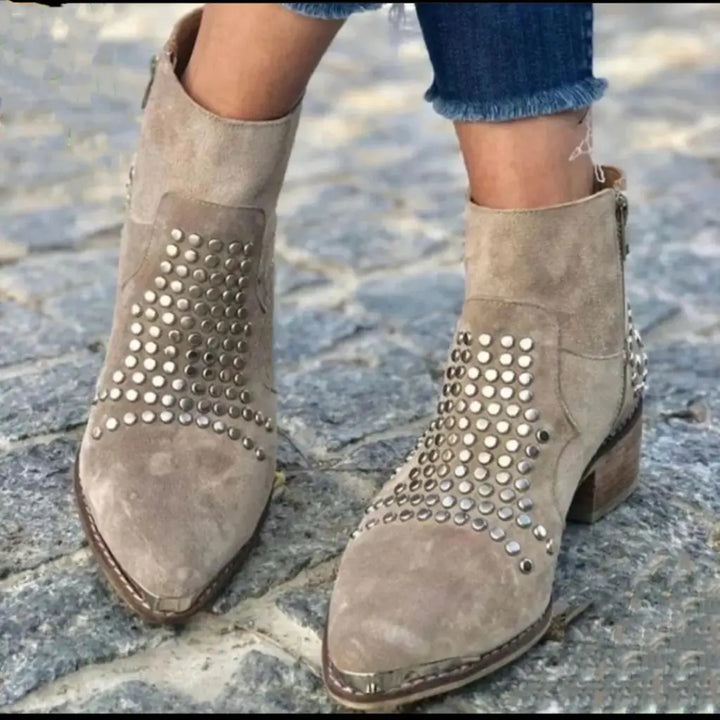 Cadence - Ankle Boots With Studs