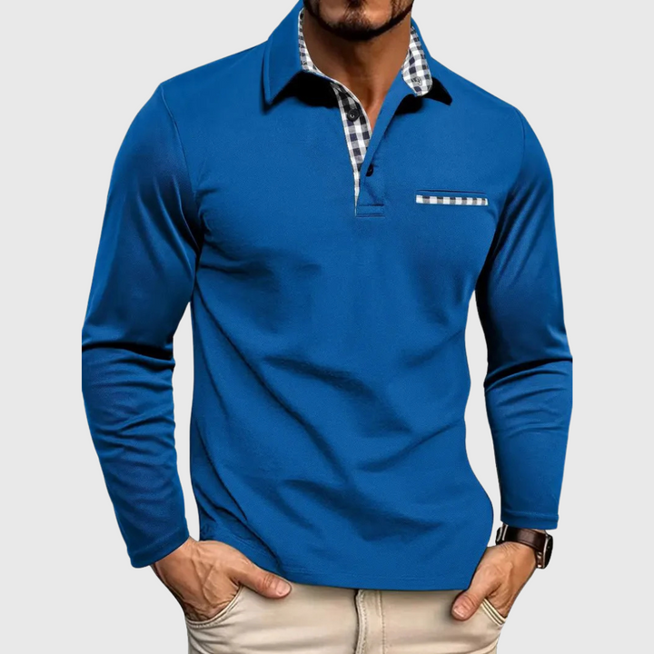 Brandon™ | Slim-Fit Long Sleeve Polo Shirt