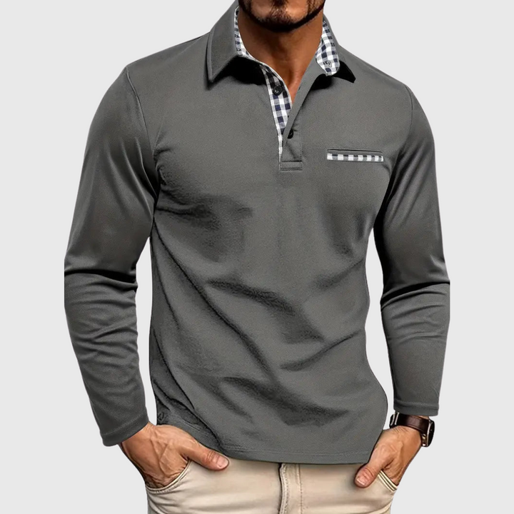 Brandon™ | Slim-Fit Long Sleeve Polo Shirt