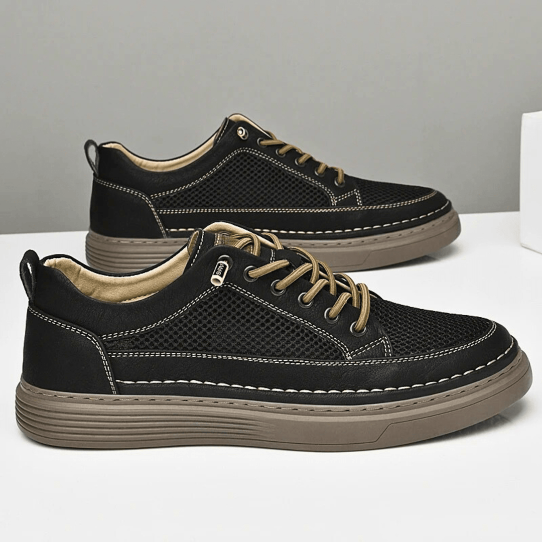 AirMesh Genuine Leather Sneakers