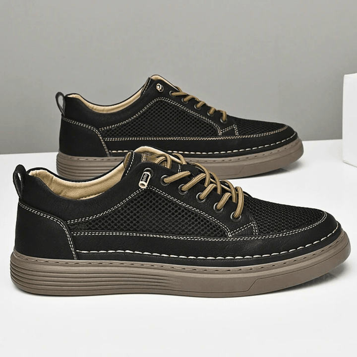 AirMesh Genuine Leather Sneakers