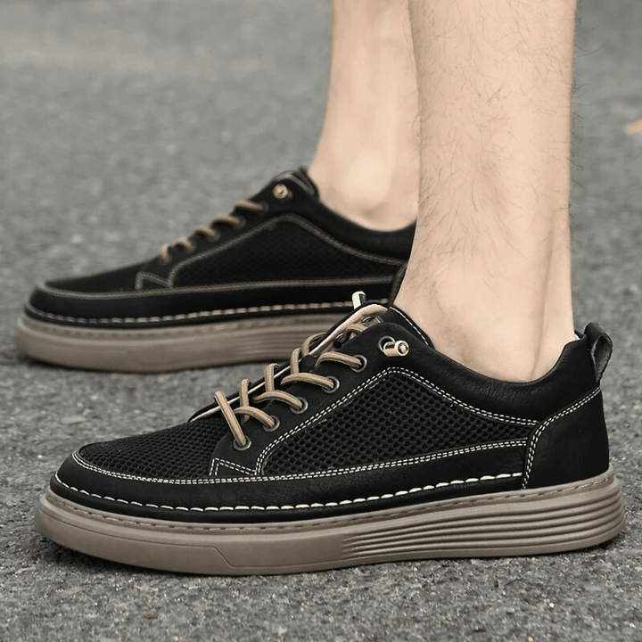 AirMesh Genuine Leather Sneakers