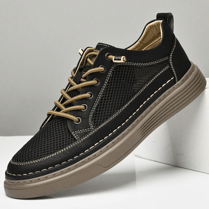 AirMesh Genuine Leather Sneakers