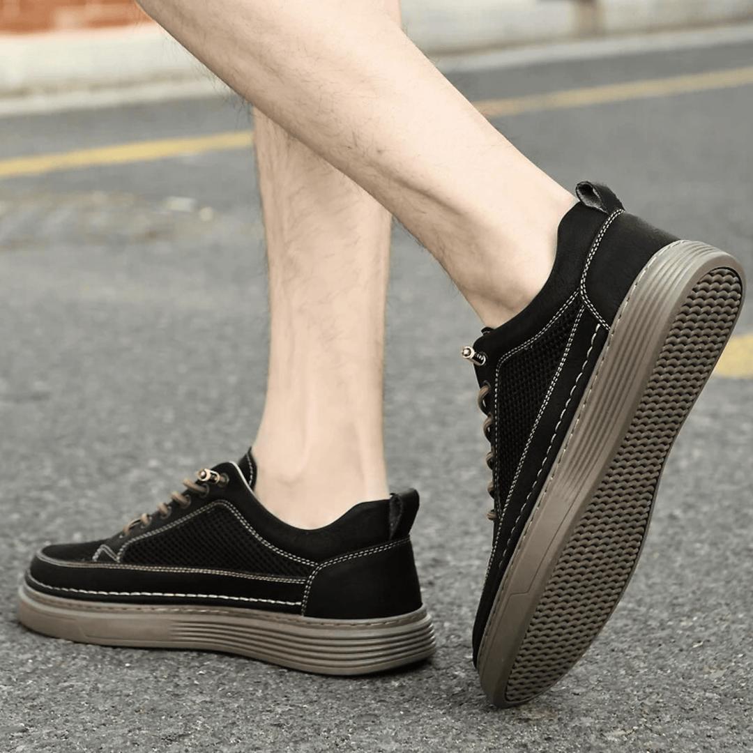 AirMesh Genuine Leather Sneakers