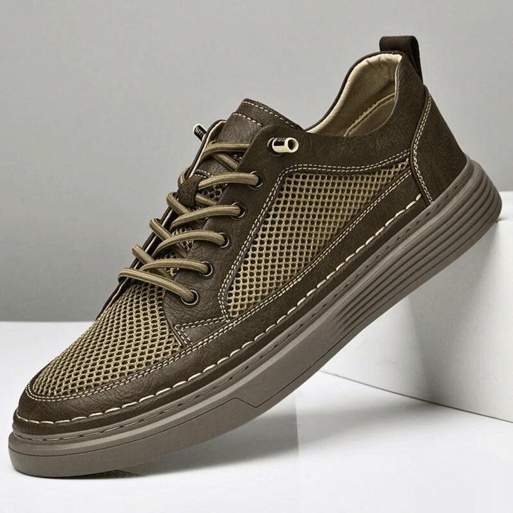 AirMesh Genuine Leather Sneakers