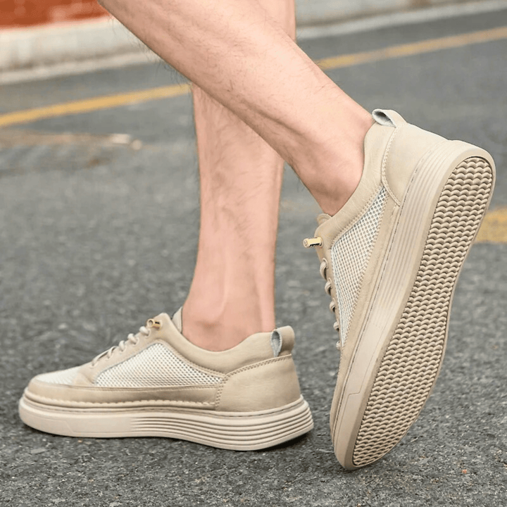 AirMesh Genuine Leather Sneakers