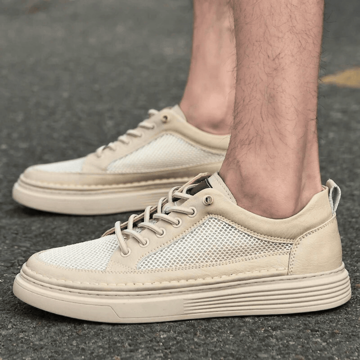 AirMesh Genuine Leather Sneakers