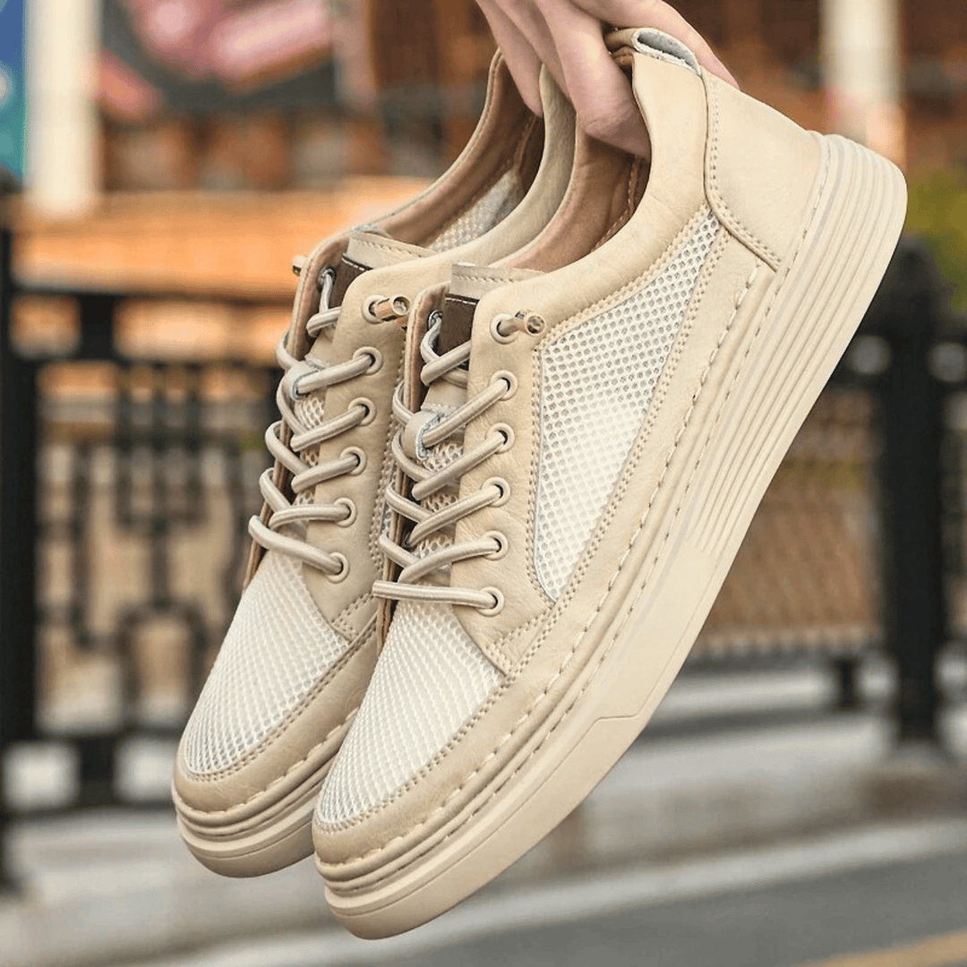 AirMesh Genuine Leather Sneakers