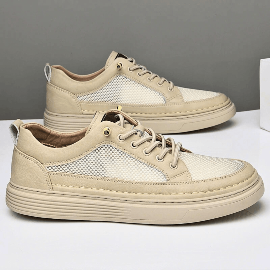 AirMesh Genuine Leather Sneakers