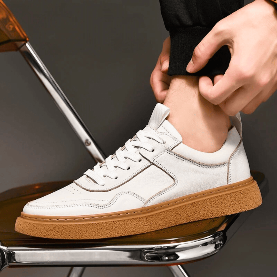 Designer Genuine Leather Sneakers
