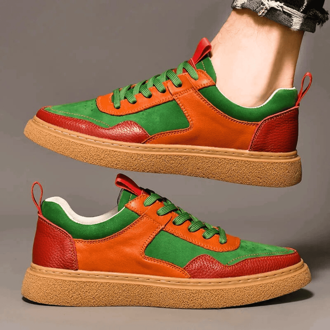 Designer Genuine Leather Sneakers