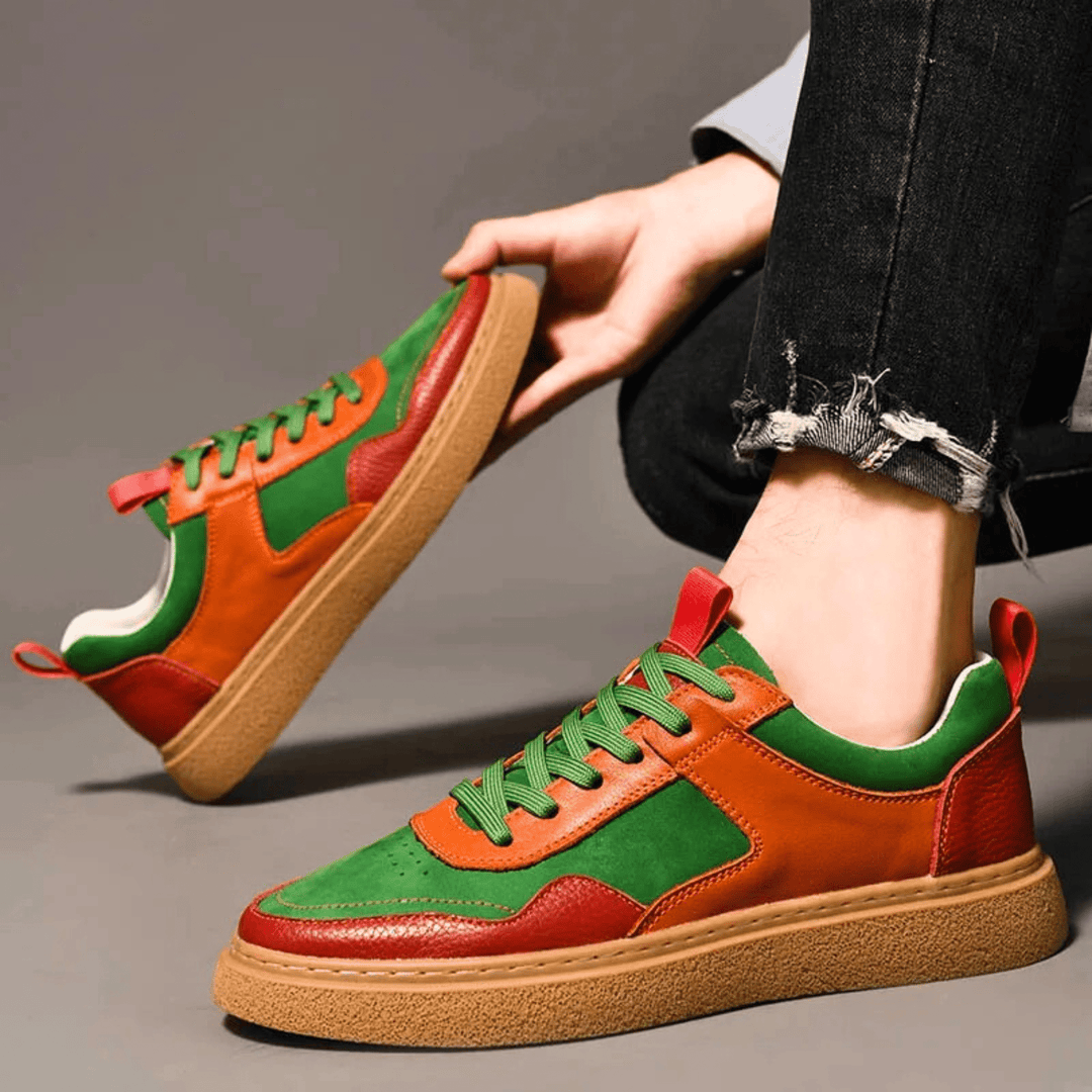 Designer Genuine Leather Sneakers