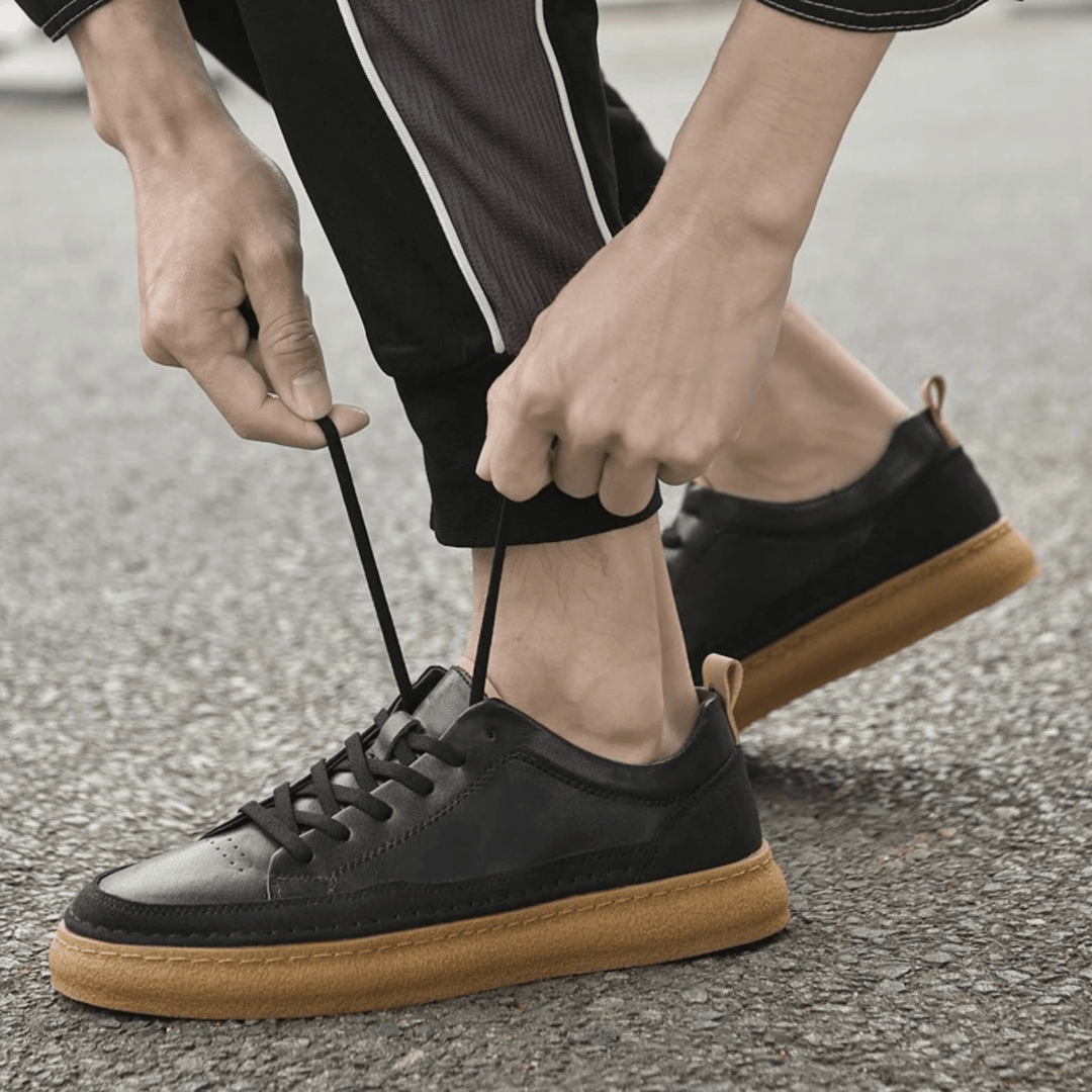 Italian Genuine Leather Sneakers