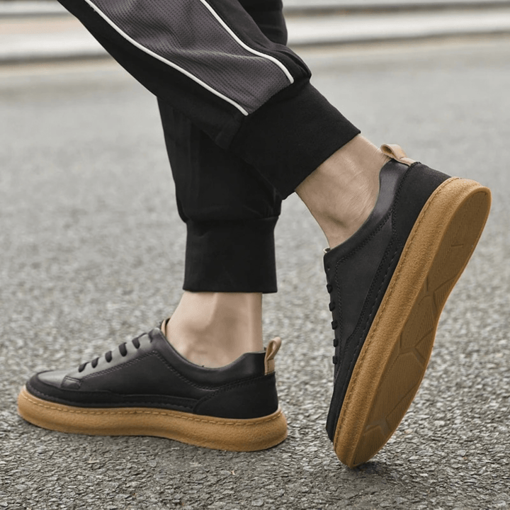 Italian Genuine Leather Sneakers