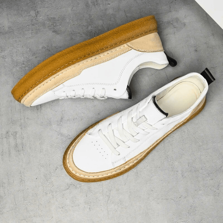 Italian Genuine Leather Sneakers