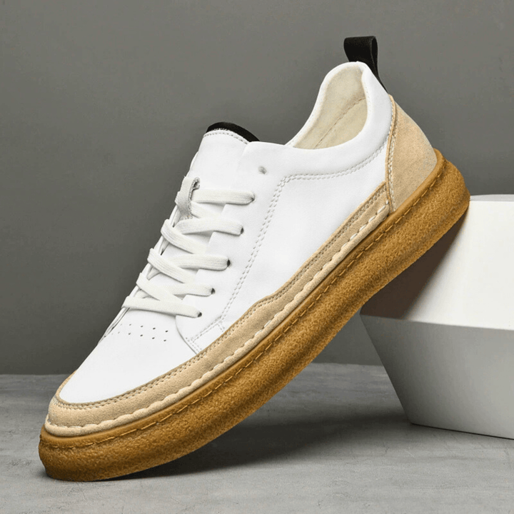 Italian Genuine Leather Sneakers