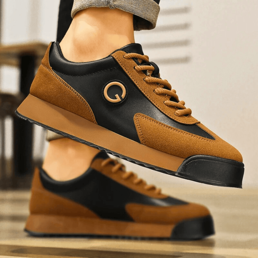 Retro Suede Leather Sneakers