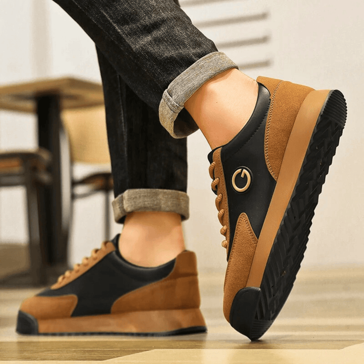 Retro Suede Leather Sneakers